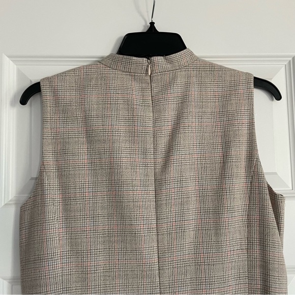 Gal Meets Glam Philippa Anthropologie Plaid Bow-Tie Mini Dress - Picture 9 of 10